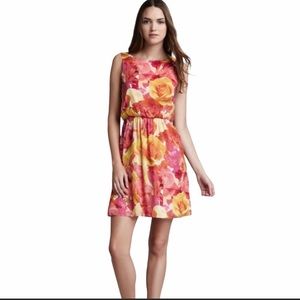 Alice + Olivia Floral Silk Mini Dress